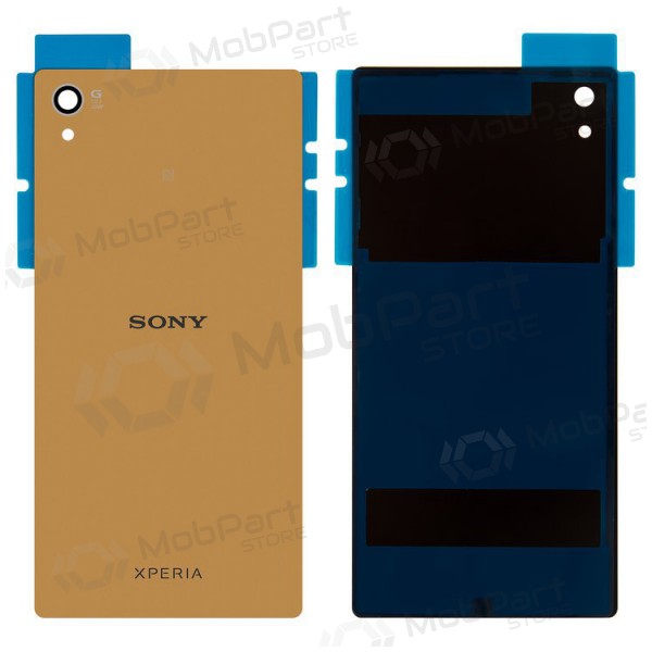 Sony Xperia Z5 Premium E6833 / Z5 Premium E6853 / Z5 Premium E6883 aizmugurējais baterijas vāciņš (zelta)