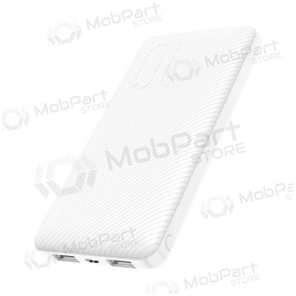 Ārējā baterija Power Bank Borofone BT28 Ultra Slim 10000mAh balta Ārējā baterija Power Bank Borofone BT28 Ultra Slim 10000mAh balta