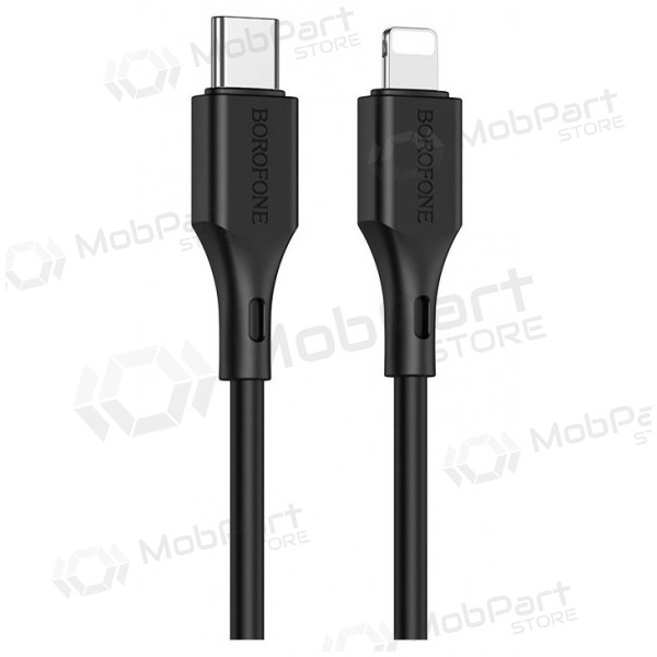 USB kabelis Borofone BX49 PD Type-C - Lightning 1.0m (melns)