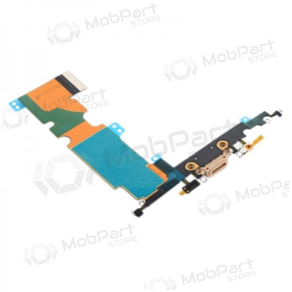Apple iPhone 8 Plus uzlādes ligzda un mikrofona šleife (zelta krāsā) Apple iPhone 8 Plus uzlādes ligzda un mikrofona šleife (zelta krāsā)