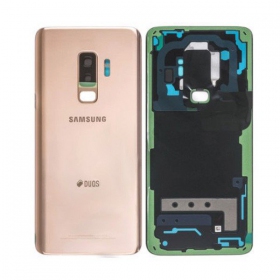 Samsung G965F Galaxy S9 Plus aizmugurējais baterijas vāciņš zelta (Sunrise Gold) (lietots grade A, oriģināls)