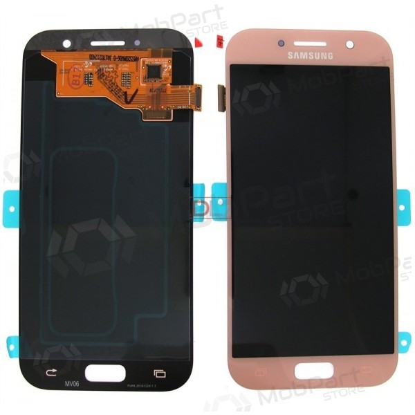 Samsung A520F Galaxy A5 (2017) ekrāns (rozā) (service pack) (oriģināls) Samsung A520F Galaxy A5 (2017) ekrāns (rozā) (service pack) (oriģināls)