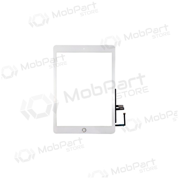 Apple iPad 2018 9,7 (6th) skārienjūtīgais ekrāns / panelis su Home mygtuku un laikikliais (balts)
