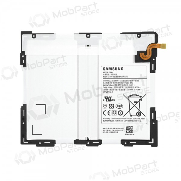 Samsung T590 / T595 Galaxy Tab A 10.5 (EB-BT595ABE) baterija / akumulators (7300mAh) (service pack) (oriģināls)