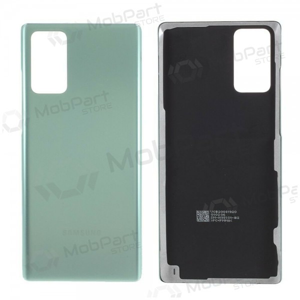 Samsung N980 / N981 Galaxy Note 20 aizmugurējais baterijas vāciņš zaļš (Mystic Green)