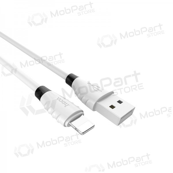 USB kabelis HOCO X27 lightning 1.2m (balts)