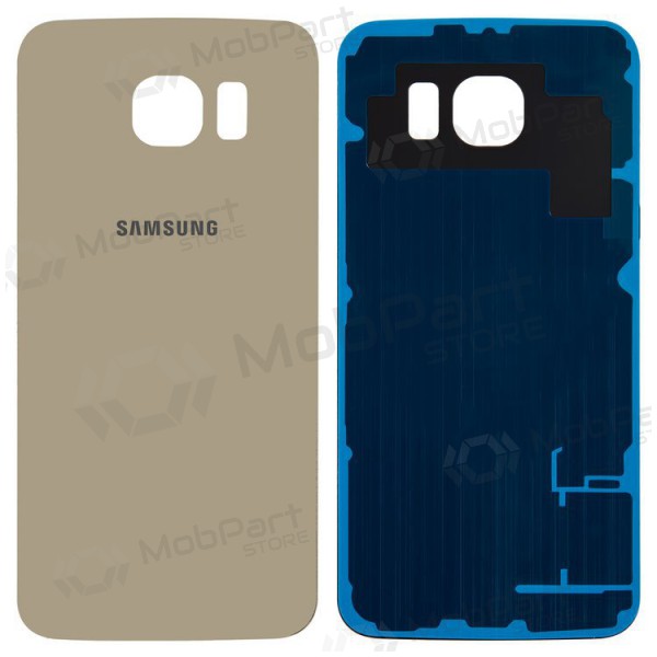 Samsung G920F Galaxy S6 aizmugurējais baterijas vāciņš (zelta / Platinum) (lietots grade A, oriģināls)