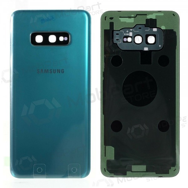 Samsung G970 Galaxy S10e aizmugurējais baterijas vāciņš zaļš (Prism Green) (lietots grade B, oriģināls)