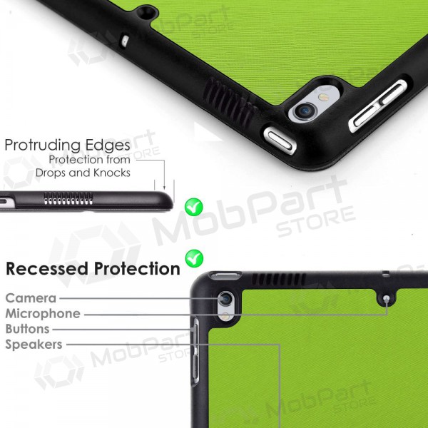 Lenovo Tab M10 X505 / X605 10.1 maciņš "Smart Leather" (gaiši zaļš)