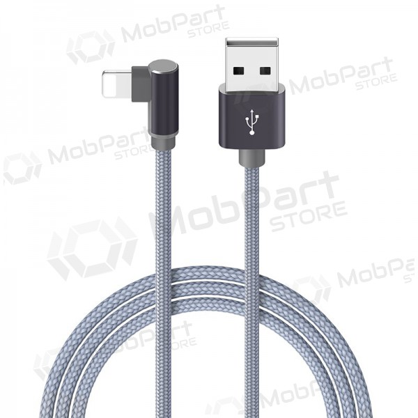 USB kabelis Borofone BX26 Lightning 1.0m (pelēks)