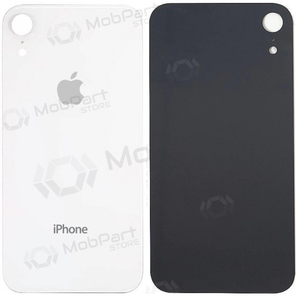 Apple iPhone XR aizmugurējais baterijas vāciņš (balts) (bigger hole for camera)