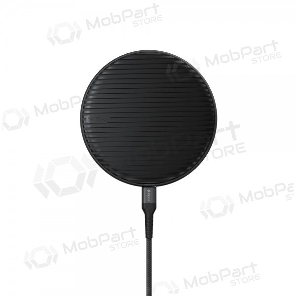 Bezvadu lādētājs Devia Aurora Ultra-Slim 15W (melns)