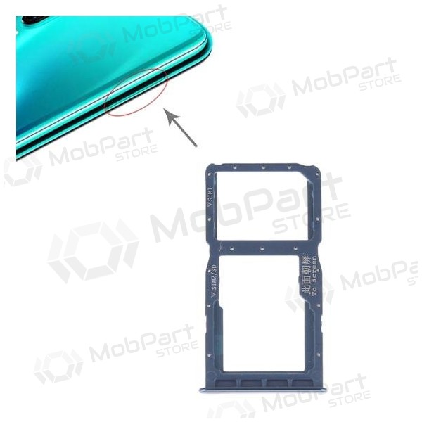Huawei P30 Lite SIM kartes turētājs zils (Peacock Blue)