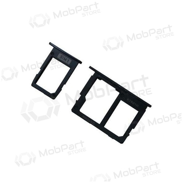 Samsung J600 Galaxy J6 2018 SIM kartes turētājs (2gab) (melns)