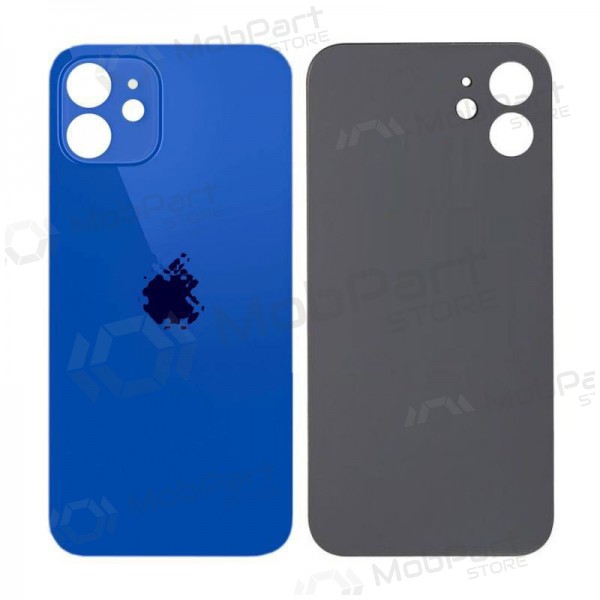 Apple iPhone 12 aizmugurējais baterijas vāciņš (zils) (bigger hole for camera)