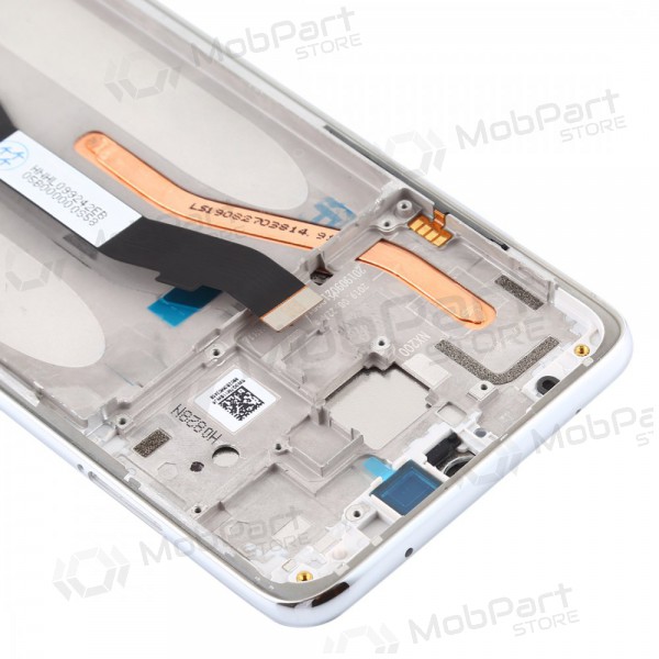 Xiaomi Redmi Note 8 Pro ekrāns (balts) (ar rāmīti) (service pack) (oriģināls)