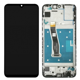 Huawei P Smart 2020 ekrāns (melns) (ar rāmīti) (lietots grade B, oriģināls)