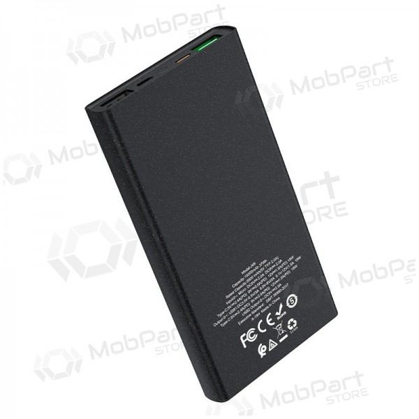Ārējā baterija Power Bank Hoco J49 Type-C PD+Quick Charge 3.0 (3A) 10000mAh (melna)