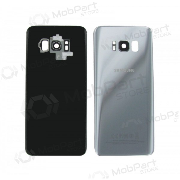 Samsung G955F Galaxy S8 Plus aizmugurējais baterijas vāciņš sudraba (Arctic silver) (lietots grade C, oriģināls)