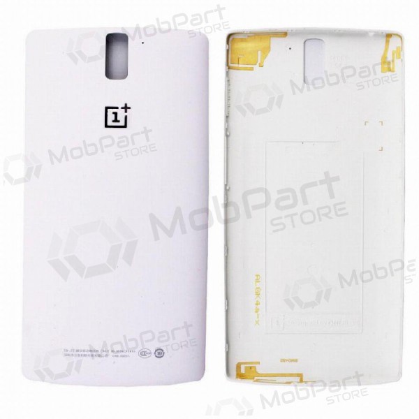 OnePlus One aizmugurējais baterijas vāciņš (balts) (lietots grade A, oriģināls)