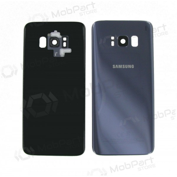 Samsung G955F Galaxy S8 Plus aizmugurējais baterijas vāciņš violetinė (Orchid grey) (lietots grade A, oriģināls)