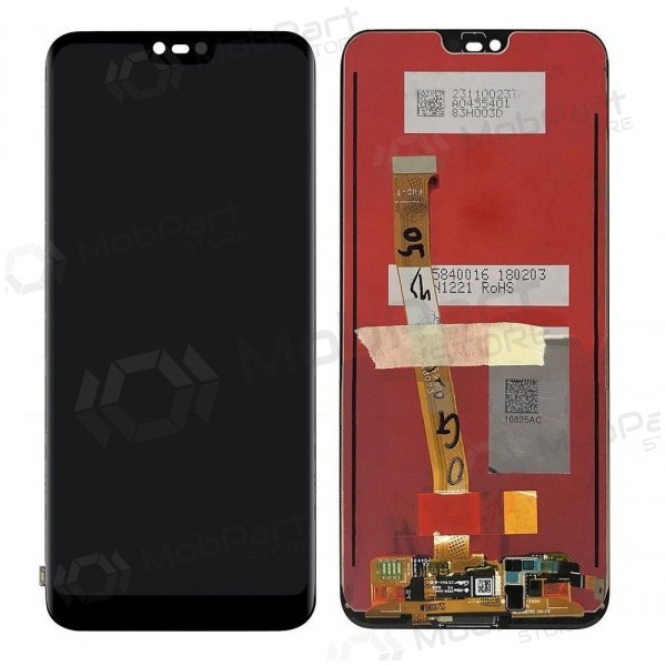 Huawei Honor 10 ekrāns (with fingerprint) (melns) - Premium