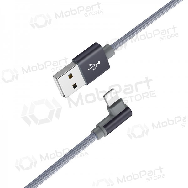 USB kabelis Borofone BX26 Lightning 1.0m (pelēks)