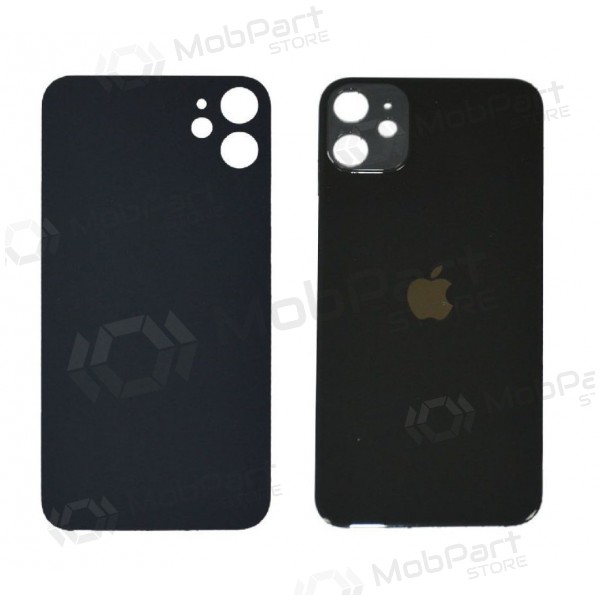 Apple iPhone 11 aizmugurējais baterijas vāciņš (melns)