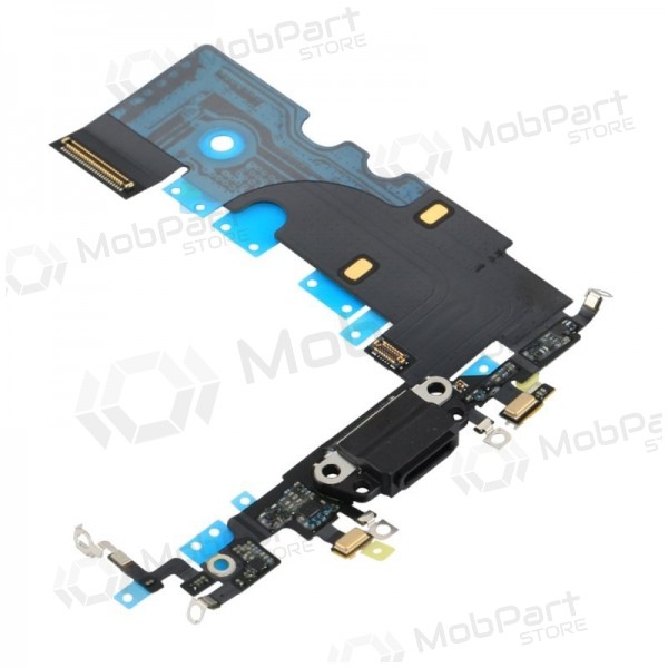Apple iPhone 8 / SE 2020 uzlādes ligzda un mikrofona šleife (melna) (lietots, oriģināls) Apple iPhone 8 / SE 2020 uzlādes ligzda un mikrofona šleife (melna) (lietots, oriģināls)
