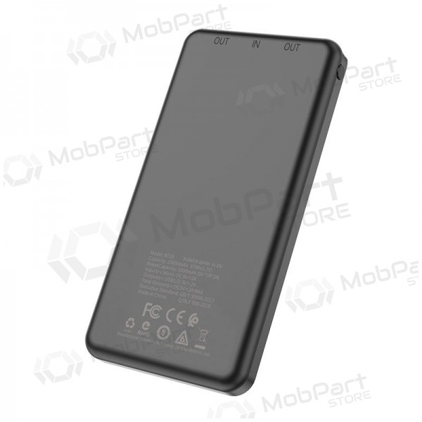 Ārējā baterija Power Bank Borofone BT28 Ultra Slim 10000mAh melna