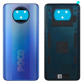 Xiaomi Poco X3 aizmugurējais baterijas vāciņš zils (Cobalt Blue)