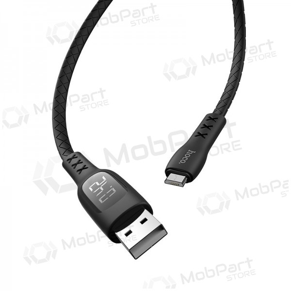 USB kabelis HOCO S6 lightning 1.2m melns