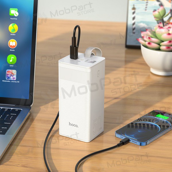 Ārējā baterija Power Bank Hoco J86A 22.5W Quick Charge 3.0 50000mAh balta Ārējā baterija Power Bank Hoco J86A 22.5W Quick Charge 3.0 50000mAh balta