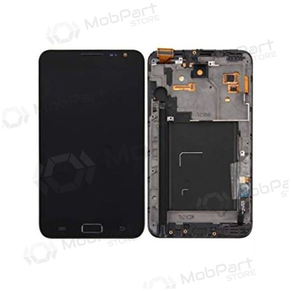 Samsung N7000 Galaxy Note ekrāns (melns) (ar rāmīti) (service pack) (oriģināls)