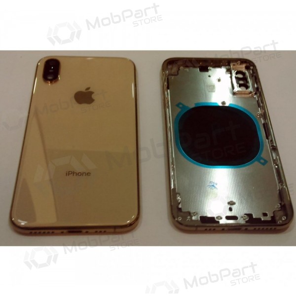 Apple iPhone XS aizmugurējais baterijas vāciņš (zelta) full