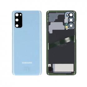 Samsung G981F / G980 Galaxy S20 aizmugurējais baterijas vāciņš (Cloud Blue) (lietots grade B, oriģināls)