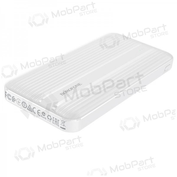 Ārējā baterija Power Bank Borofone BJ9 Type-C PD+Quick Charge 3.0 (3A) 10000mAh balta