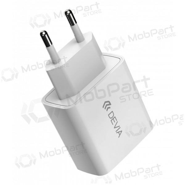Lādētājs Devia Smart PD Quick Charge + MFI Type-C-Lightning (balts)