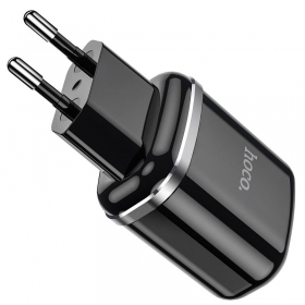 Lādētājs Hoco N4 x 2 USB  jungtimis (2.4A) (melns)