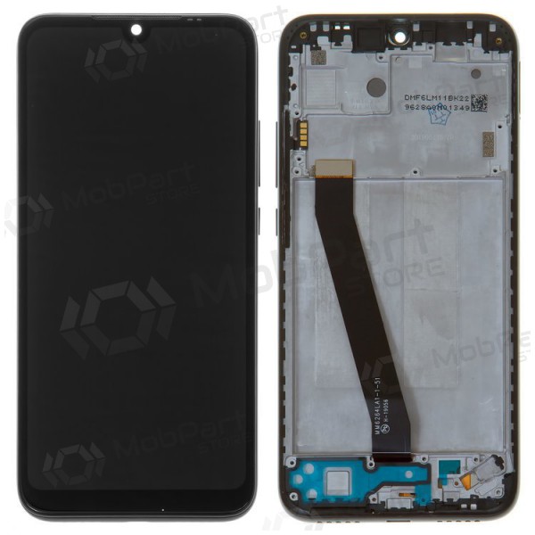 Xiaomi Redmi 7 ekrāns (melns) (ar rāmīti) (service pack) (oriģināls)