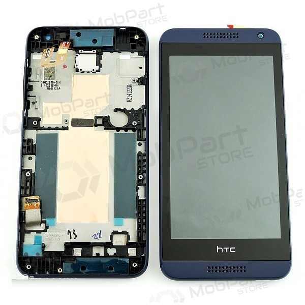 HTC Desire 610 ekrāns (zils) (ar rāmīti) (service pack) (oriģināls)