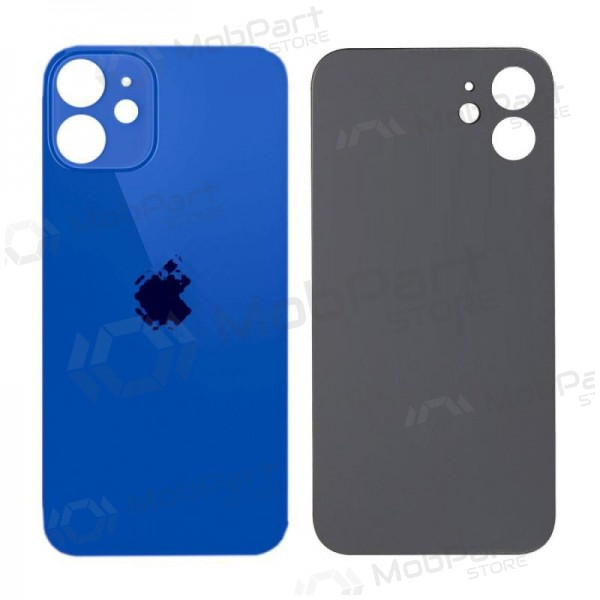 Apple iPhone 12 mini aizmugurējais baterijas vāciņš (zils) (bigger hole for camera)