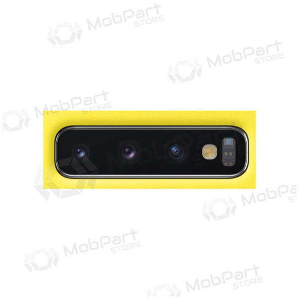 Samsung G975 Galaxy S10+ kameras stikliņš dzeltens (Canary Yellow)