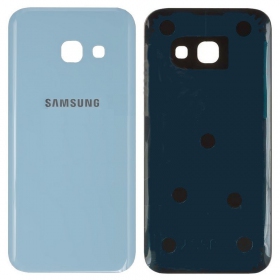 Samsung A320 Galaxy A3 2017 aizmugurējais baterijas vāciņš gaiši zils (blue mist) (lietots grade C, oriģināls)