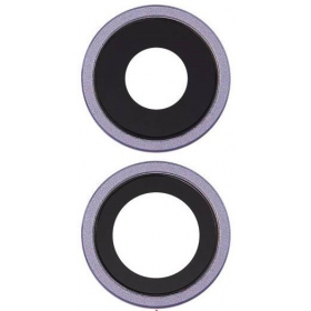 Apple iPhone 11 kameras stikliņš (2gab) violets (Purple) (ar rāmīti)