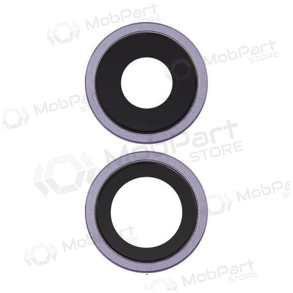 Apple iPhone 11 kameras stikliņš (2gab) violets (Purple) (ar rāmīti)