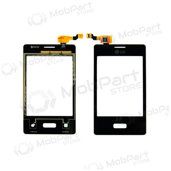 LG E400 (L3) skārienjūtīgais ekrāns / panelis (melns)