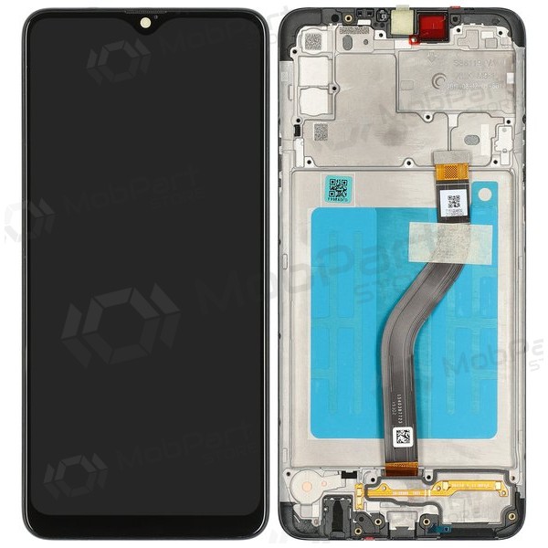 Samsung Galaxy A20s ekrāns (melns) (ar rāmīti) (oriģināls) Samsung Galaxy A20s ekrāns (melns) (ar rāmīti) (oriģināls)