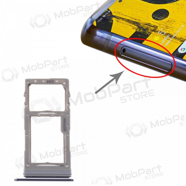 Samsung N770F Galaxy Note 10 Lite SIM kartes turētājs (melns) Samsung N770F Galaxy Note 10 Lite SIM kartes turētājs (melns)
