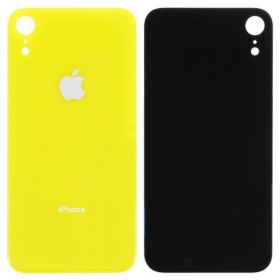 Apple iPhone XR aizmugurējais baterijas vāciņš (dzeltens) (bigger hole for camera)
